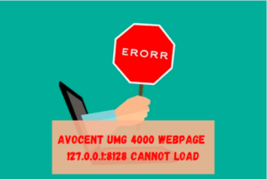 Avocent UMG 4000 Webpage 127.0.0.1:8128 Cannot Load